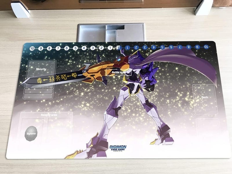 Mlikemat New DTCG Duel Playmat Digimon Diaboromon Trading Card Game TCG CCG Mat Pad + Free Bag (ZD002-05-SM) - Image 3